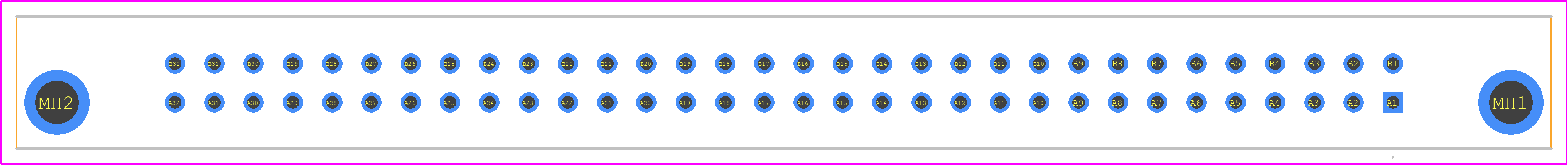 PCN10-64P-2.54DSA(72) - Hirose PCB footprint - Other - Other - PCN10-64P-2.54DSA(72)-1