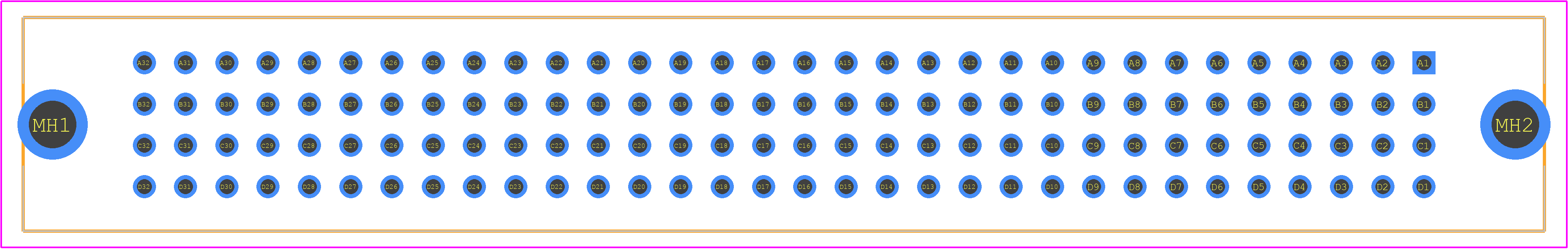 PCN10-128S-2.54DSA(72) - Hirose PCB footprint - Other - Other - PCN10-128S-2.54DSA(72)