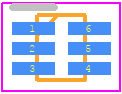 SI1016X-T1-GE3 - Vishay PCB footprint - SOT23 (6-Pin) - SOT23 (6-Pin) - CP80C88-2Z