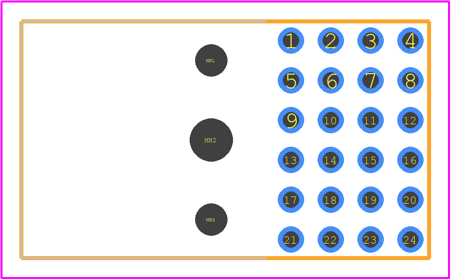 5536614-1 - TE Connectivity PCB footprint - Other - Other - 5536614-1-3