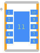 CCS811 - ams OSRAM PCB footprint - Other - Other - LGA-10