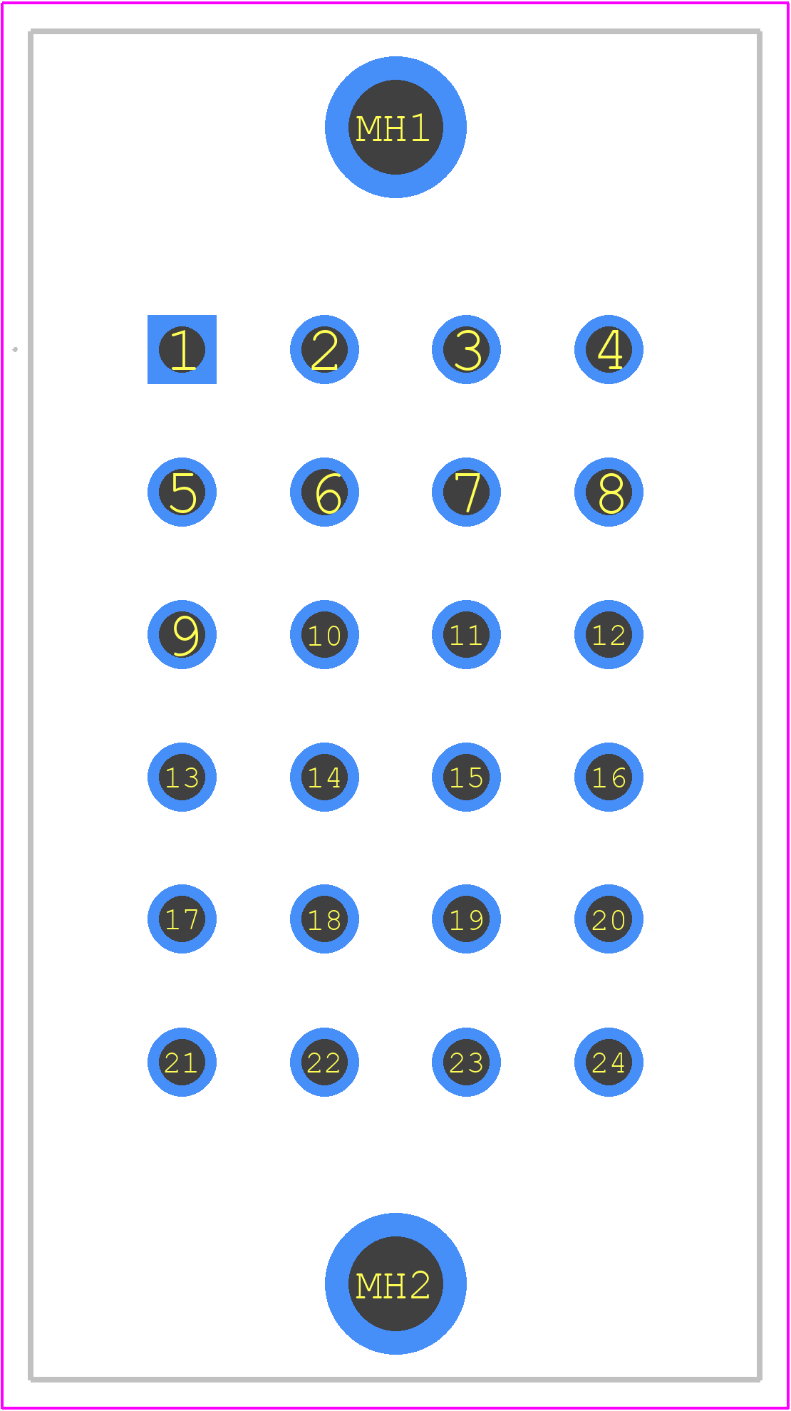 207532-8 - TE Connectivity PCB footprint - Other - Other - 207532-8-2