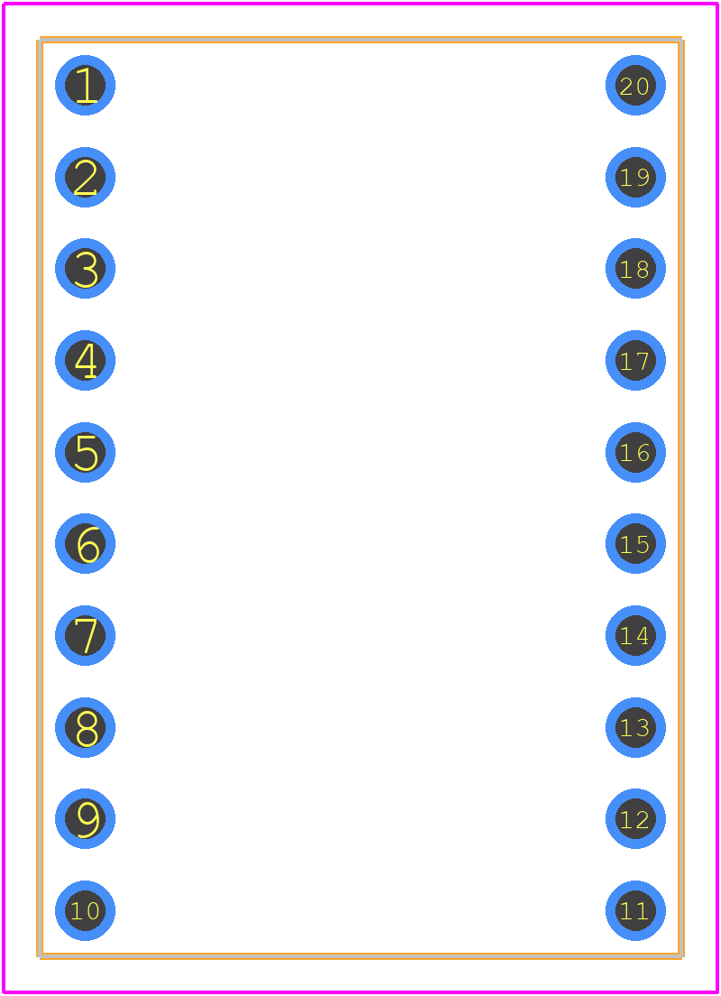 LCQT-SSOP20 - ARIES PCB footprint - Other - Other - SSOP-20 