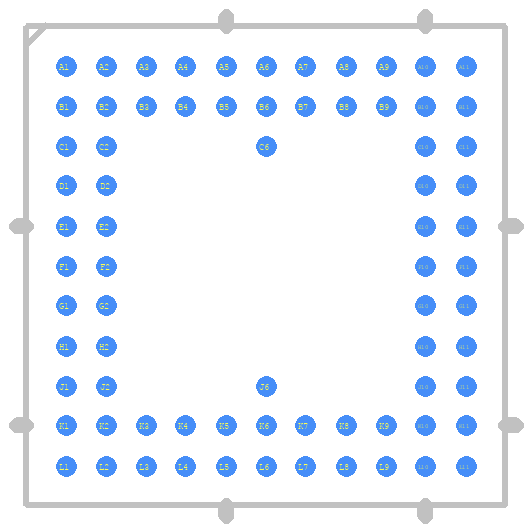 AD5516ABC-1 - Analog Devices PCB footprint - Other - Other - BGA74C100P11X11_1200X1200X170