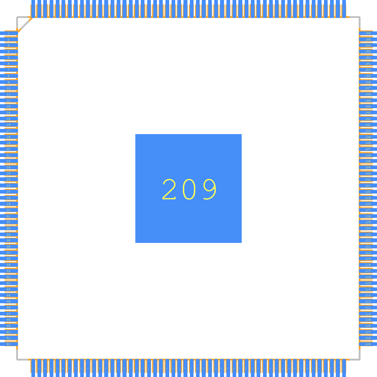 ADSP-21371KSWZ-2B - Analog Devices PCB footprint - Other - Other - QFP50P3000X3000X160-209N