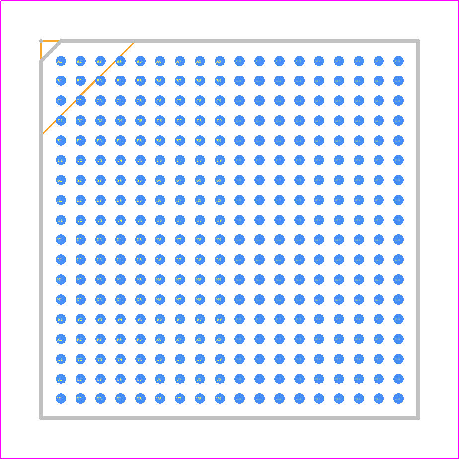 EP1C12F324C8N - Intel PCB footprint - BGA - BGA - 324-Pin FineLine Ball-Grid Array (FBGA)—Wire Bond—Option 1