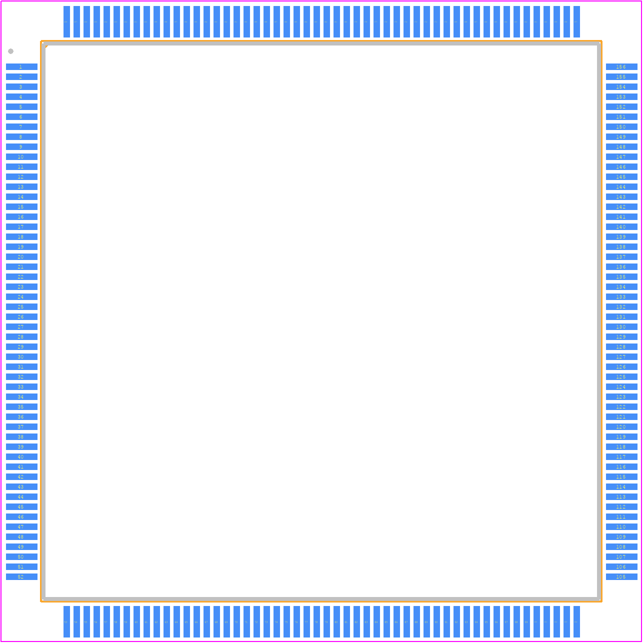 EPF6016QC208-2N - Intel PCB footprint - Quad Flat Packages - Quad Flat Packages - 208-BFQFP_2022