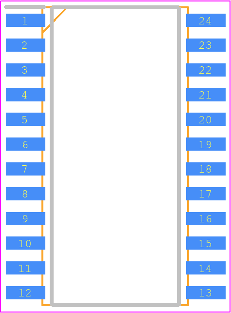 AD7714ARZ-5 - Analog Devices PCB footprint - Small Outline Packages - Small Outline Packages - SOIC24--