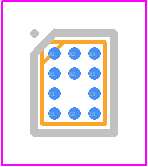 AD8235ACBZ-P7 - Analog Devices PCB footprint - BGA - BGA - WLCSP (CB-11-1)
