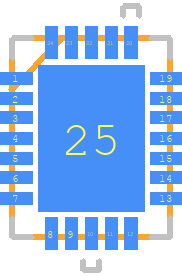 ADA4320-1ACPZ-R7 - Analog Devices PCB footprint - Other - Other - QFN50P400X500X100-25N