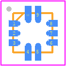 ADA4691-2ACPZ-R7 - Analog Devices PCB footprint - Quad Flat No-Lead - Quad Flat No-Lead - CP-10-11