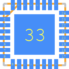 ADAU1381BCPZ-RL7 - Analog Devices PCB footprint - Other - Other - QFN50P500X500X100-33N