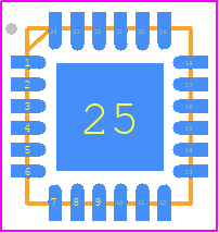 ADCLK946BCPZ - Analog Devices PCB footprint - Quad Flat No-Lead - Quad Flat No-Lead - CP-24-2-+-+