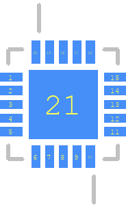 ADF4110BCPZ - Analog Devices PCB footprint - Other - Other - QFN50P400X400X100-21N