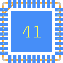 ADF4602BCPZ - Analog Devices PCB footprint - Other - Other - QFN50P600X600X100-41N