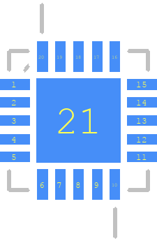 ADL5367ACPZ-R7 - Analog Devices PCB footprint - Other - Other - QFN65P500X500X90-21N