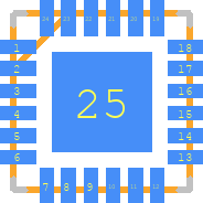 ADN2872ACPZ-R7 - Analog Devices PCB footprint - Other - Other - QFN50P400X400X100-25N