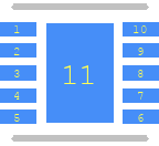 ADP2140ACPZ1833R7 - Analog Devices PCB footprint - Small Outline No-lead - Small Outline No-lead - (CP-10-9)