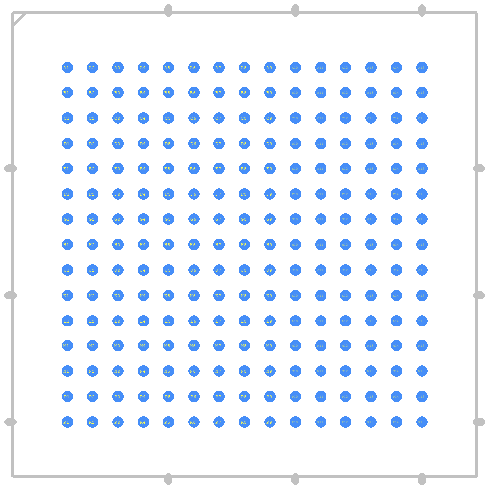 ADSP-21060LCBZ-133 - Analog Devices PCB footprint - Other - Other - BGA225C127P15X15_2300X2300X270