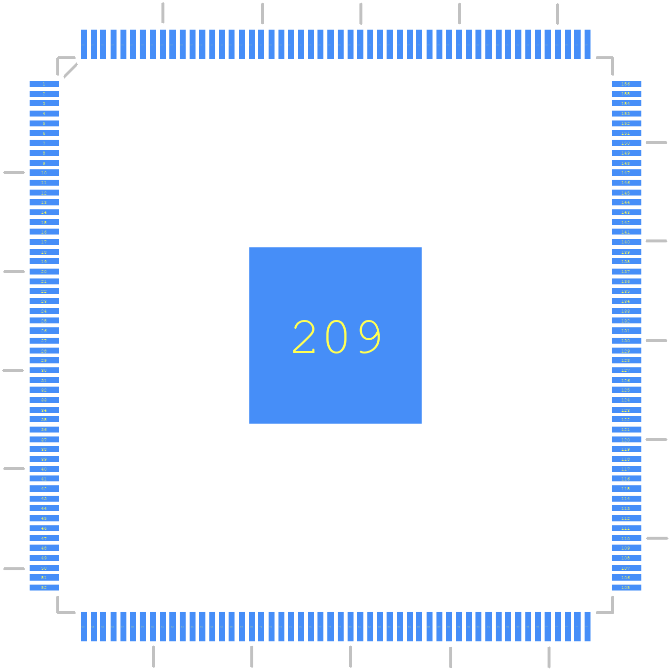 ADSP-21369KSWZ-5A - Analog Devices PCB footprint - Other - Other - QFP50P3000X3000X160-208N