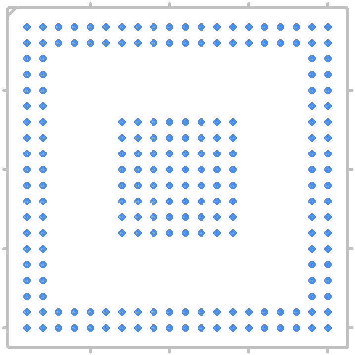 ADSP-BF525BBCZ-5A - Analog Devices PCB footprint - Other - Other - BGA208C80P20X20_1700X1700X175