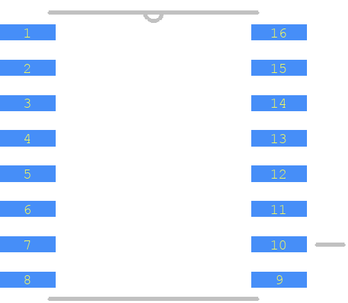 AT25DF321-S3U - Microchip PCB footprint - Other - Other - SOIC127P1030X265-16N-ren1