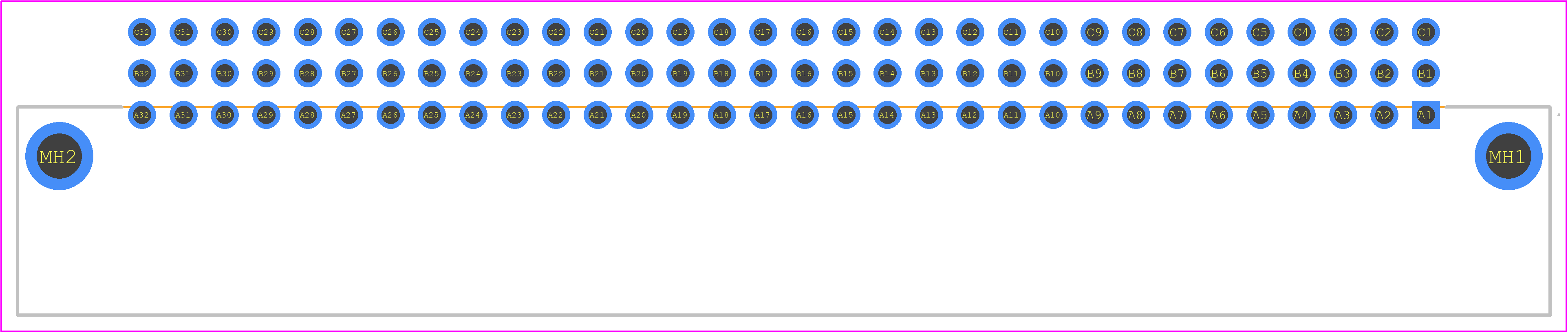 DIN-96CPC-CES70052 - 3M PCB footprint - Other - Other - DIN-96CPC-CES70052-4