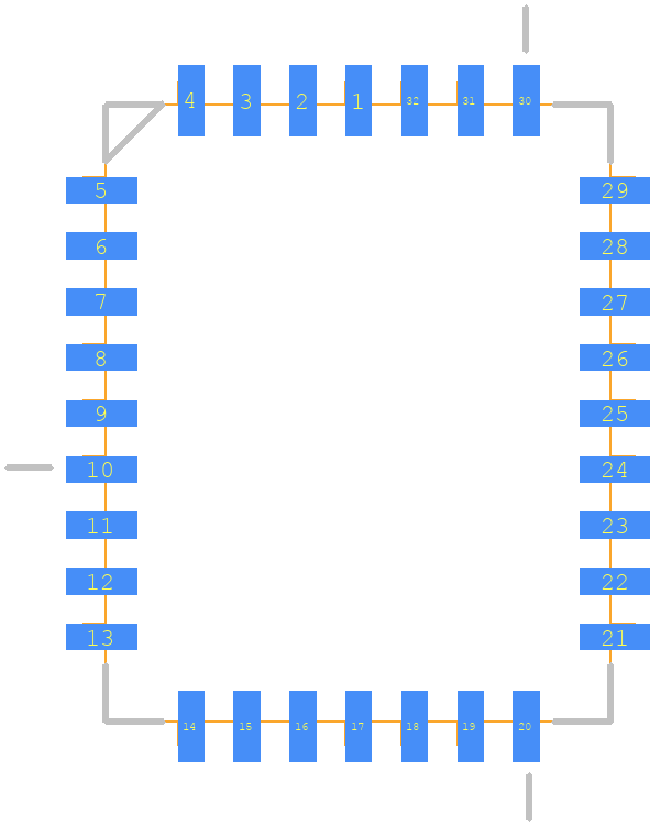 CAT28LV256G-25T - onsemi PCB footprint - Other - Other - PLCC127P1244X1498X280-32N
