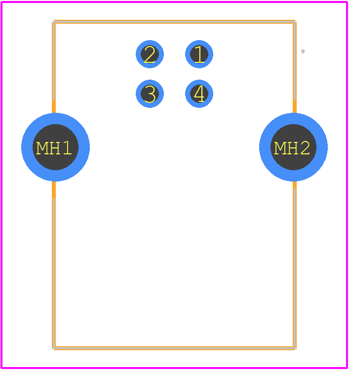 UJ2-BH-1-TH - Same Sky PCB footprint - Other - Other - UJ2-BH-1-TH