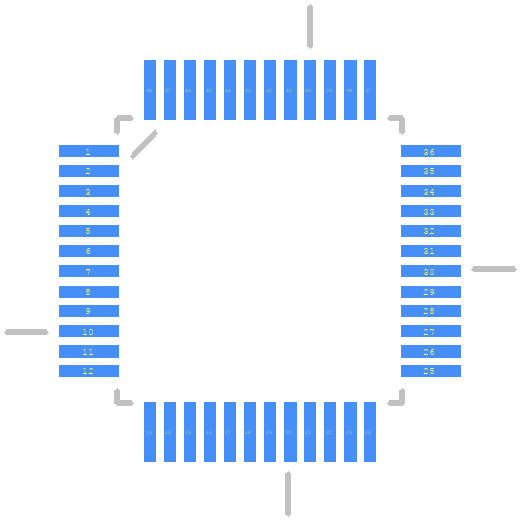 CS4954-CQZ - Cirrus Logic PCB footprint - Other - Other - QFP50P900X900X160-48N