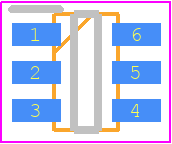 SP6699EK-L - EXAR PCB footprint - SOT23 (6-Pin) - SOT23 (6-Pin) - 6-PIN SOT23