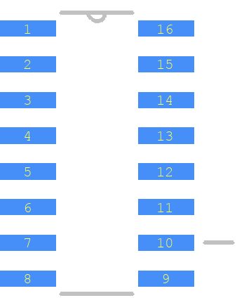 74VHC161MX - onsemi PCB footprint - Other - Other - SOIC127P600X175-16N