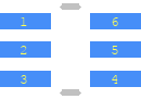 NC7SV57P6X - onsemi PCB footprint - Other - Other - SOT65P210X110-6N
