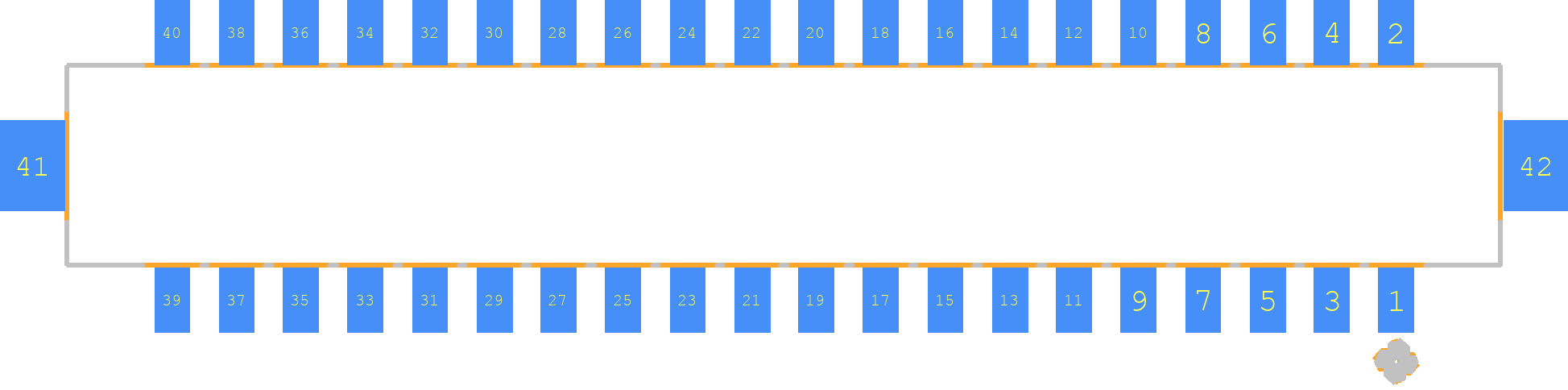 DF11CZ-40DP-2V(27) - Hirose PCB footprint - Other - Other - HIROSE_DF11CZ-40DP-2V(27)