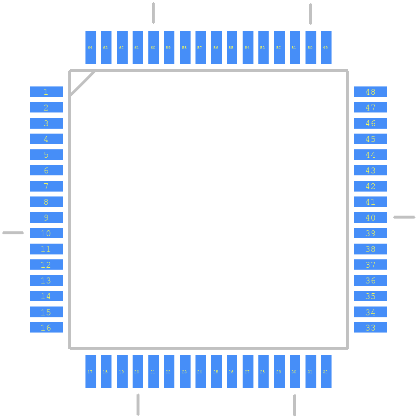 MC9S08AW32CFUE - NXP PCB footprint - Other - Other - QFP80P1720X1720X245-64N