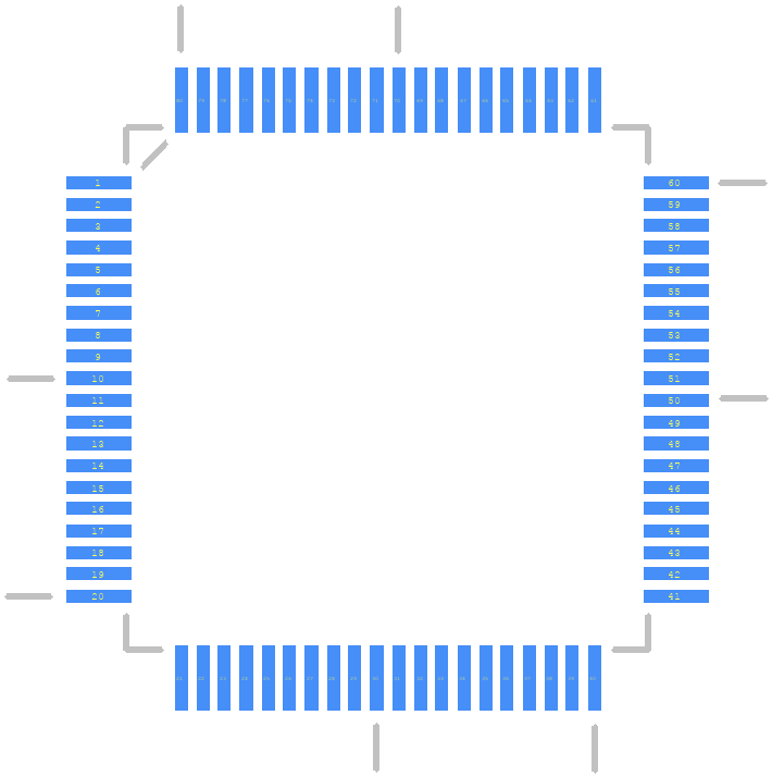 MC9S08MM128VLK - NXP PCB footprint - Other - Other - QFP50P1400X1400X160-80N