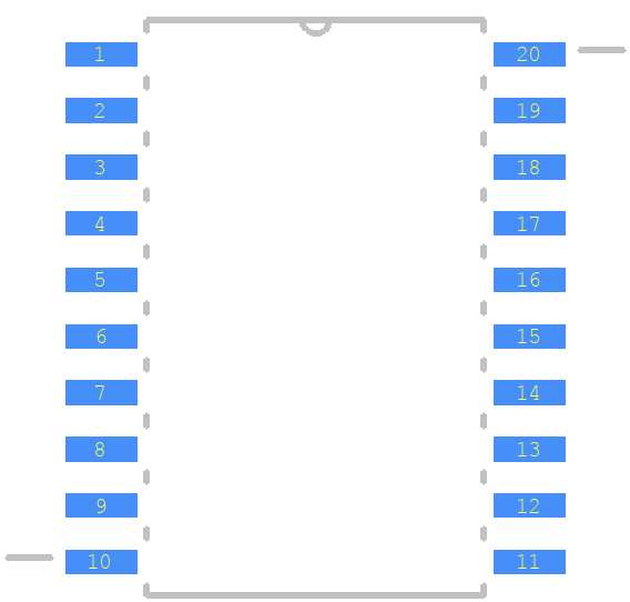 MC9S08SH4CWJR - NXP PCB footprint - Other - Other - SOIC127P1030X265-20N