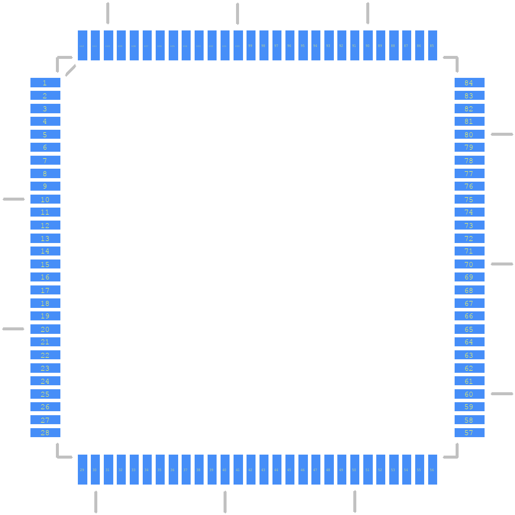 MC9S12XA256CAL - NXP PCB footprint - Other - Other - QFP65P2200X2200X160-112N