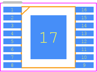 LT1956EFEPBF - Analog Devices PCB footprint - Small Outline Packages - Small Outline Packages - .FE Package 16-Lead Plastic TSSOP (4.4mm) (Reference LTC DWG # 05-08-1663)