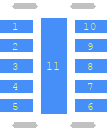 LT3497EDDBTRMPBF - Analog Devices PCB footprint - Other - Other - DFN300X200X80-11N