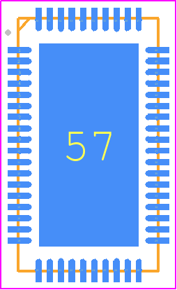 LT3595AEUHHTRPBF - Analog Devices PCB footprint - Quad Flat No-Lead - Quad Flat No-Lead - QFN 56