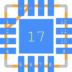 LT3755EUD-2TRPBF - Analog Devices PCB footprint - Other - Other - QFN50P300X300X80-17N