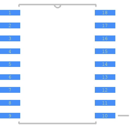 LTC1043CSWPBF - Analog Devices PCB footprint - Other - Other - SOIC127P1032X264-18N
