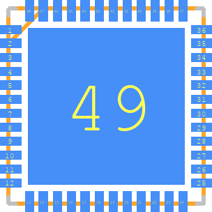 LTC2391IUK-16PBF - Analog Devices PCB footprint - Other - Other - QFN50P700X700X80-49N