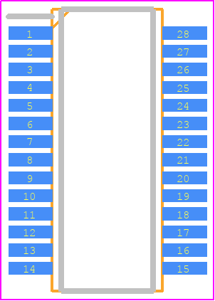 LTC2418CGNPBF - Analog Devices PCB footprint - Small Outline Packages - Small Outline Packages - GN Package 28-Lead Plastic SSOP (Narrow .150 Inch)