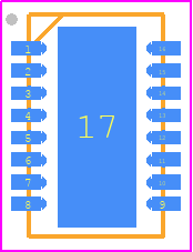 LTC3417EDHCPBF - Analog Devices PCB footprint - Small Outline No-lead - Small Outline No-lead - DHC Package 16-Lead Plastic DFN (5mm × 3mm)