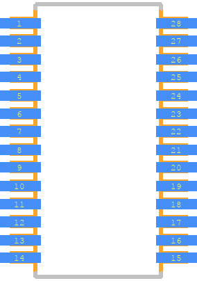 LTC3789EGNPBF - Analog Devices PCB footprint - Small Outline Packages - Small Outline Packages - GN Package 28-Lead Plastic SSOP (Narrow .150 Inch)