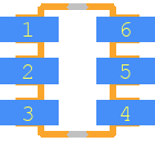 LTC4412ES6TRMPBF - Analog Devices PCB footprint - Other - Other - SOT95P280X100-6N