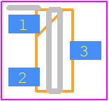 MIC803-29D3VM3TR - Microchip PCB footprint - SOT23 (3-Pin) - SOT23 (3-Pin) - 3-PIN SOT-23_