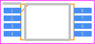 25LC256-I/STG - Microchip PCB footprint - Small Outline Packages - Small Outline Packages - 8 lead tssop